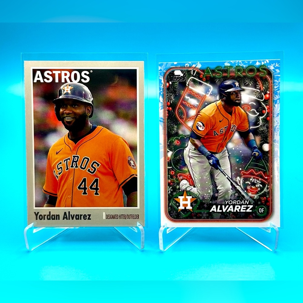 🔥YORDAN ALVAREZ LOT!🔥Topps Gray Border + Topps Holiday! 🤯